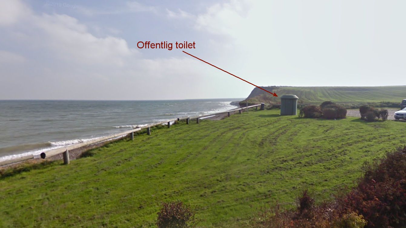 Offentlig toilet ved Gjerrild